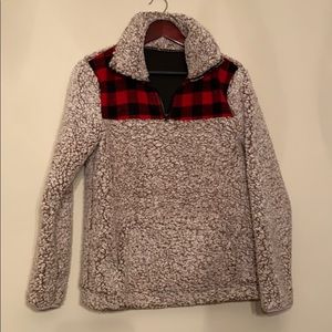 Buffalo Plaid Fleece Pullover